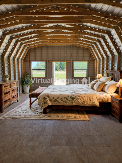 16 x 30 Deluxe Barn with Front Door and Windows - Image 4