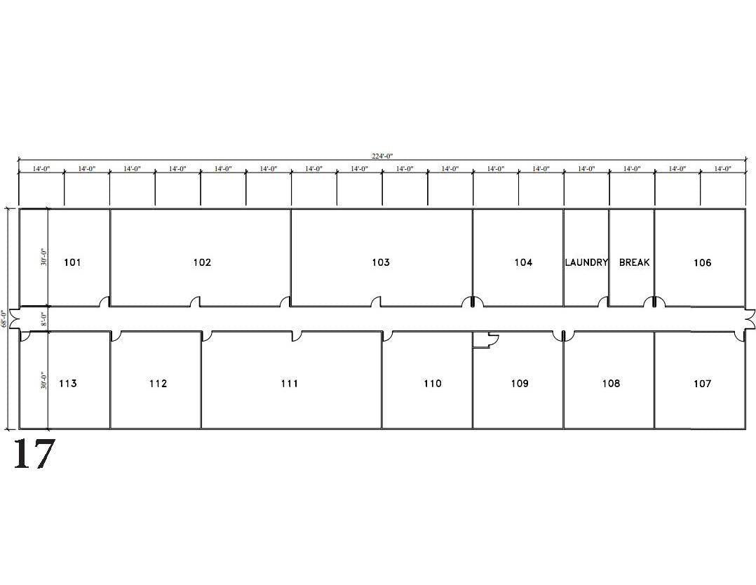 68 x 224 Classroom Building