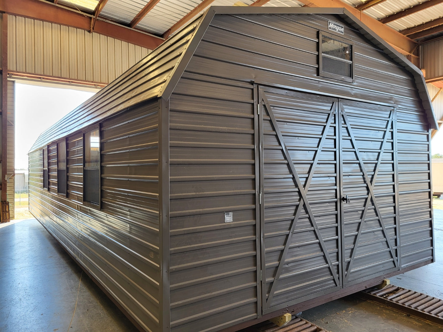 16 x 40 Barn Storage with Windows & Loft - H205782