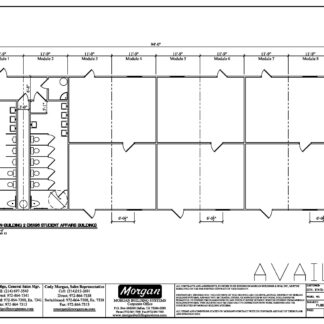 36 x 94 Classroom Conference or Office building with Attached Restrooms
