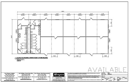 36 x 94 Classroom Conference or Office building with Attached Restrooms