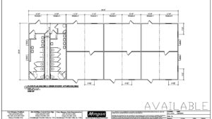 36 x 94 Classroom Conference or Office building with Attached Restrooms - 34