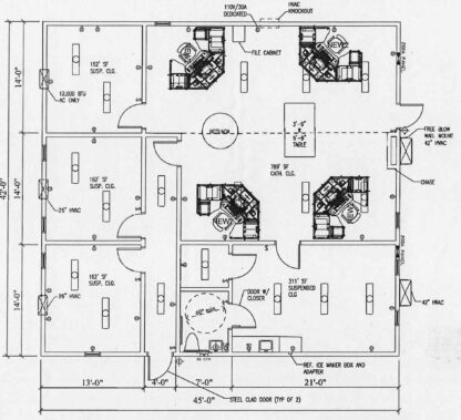 42 x 45 Office Building - 58