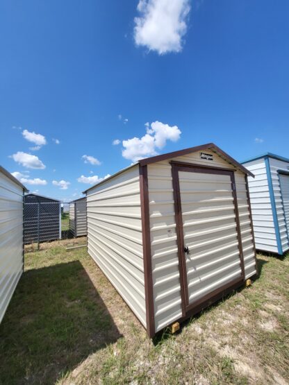 08 x 12 Classic Peak Steel Shed in Almond *Scratch-N-Dent Sale* - H205480 - Image 2