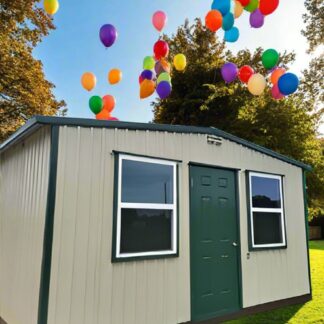 12 x 16  Almond Steel Morgan Finished out with Electrical - H204189