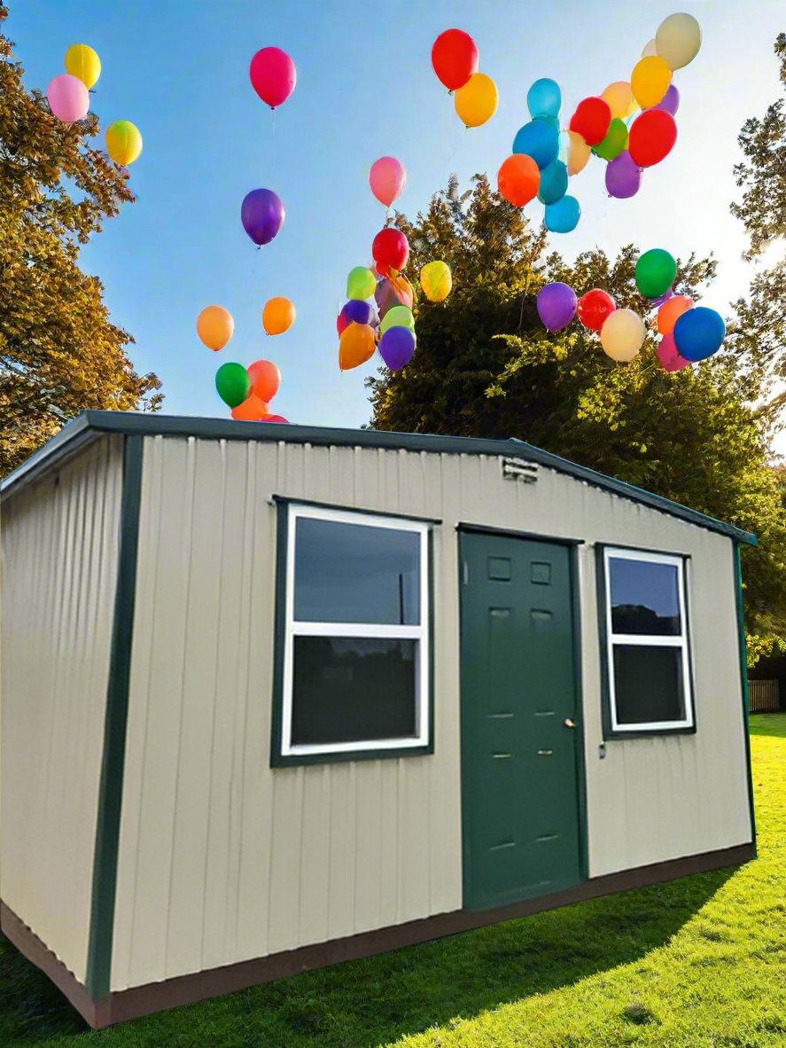 12 x 16  Almond Steel Morgan Finished out with Electrical - H204189