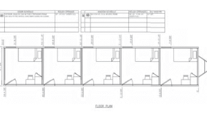 0550 sqft 10 x 55 Sleeper Building - 5 Rooms