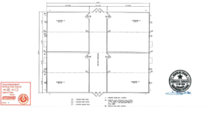 2400 sqft 48 x 50 Building 4 Large Rooms